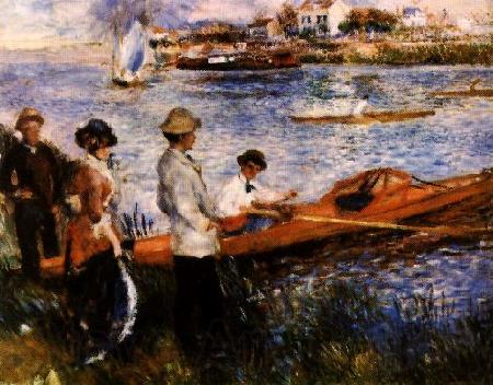 Pierre Renoir Oarsmen at Chatou France oil painting art